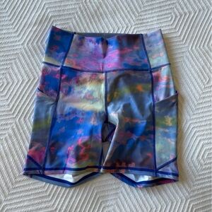 Fabletics Biker Shorts, Tie Dye Shorts